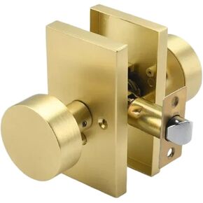 1pcs Privacy Zinc Alloy Door Lock Golden Door Handle Bathroom Silent Door Lock Home Safety Lock Universal Split Locks Doors Hardware(Black) in Saudi Arabia