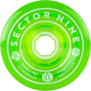 Sector 9 70mm 78A Nineballs Wheel Set - Green in Saudi Arabia