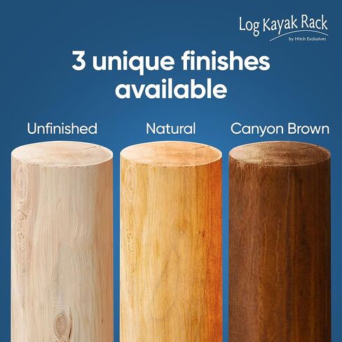 4-Place One-Sided Kayak & SUP Log Rack, Freestanding Outdoor Storage Rack, Surfboard Stand, Kayak Storage for Garage or Yard – Canyon Brown in Kuwait