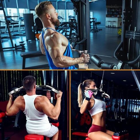 LAT Pull Down Bar Attachment. Neutral Grip LAT Pull Down Bar. D Handles with 880lbs Loading. Solid Steel Material with Handle for Home Gym (27 Inch) in Saudi Arabia