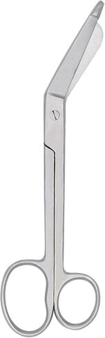 مقص ضمادة جراحي على الإنترنت مع حلقة واحدة كبيرة، من الفولاذ المقاوم للصدأ الجراحي عالي الجودة، مثالي لأخصائيي الطوارئ الطبية والمسعفين الطبيين والممرضات وطلاب الطب (8 بوصات) in Kuwait