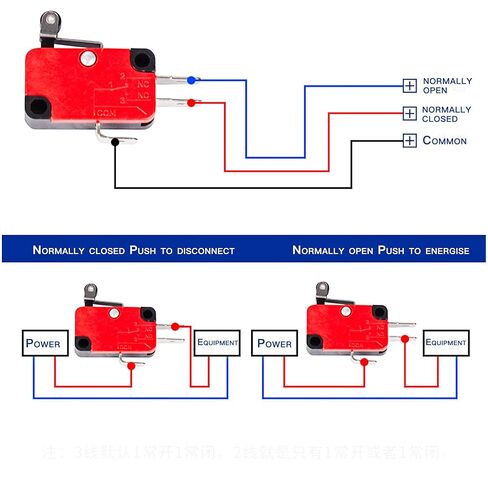 lkelyonewy V-156-1C25 Micro Limit Switch with Short Hinge Lever Momentary Spdt 1No 1Nc Snap Action (10Pcs) in Saudi Arabia