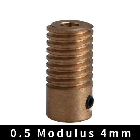 0.5 معامل 4 مللي متر ثقب ضياء دودة تروس عمود العجلة النحاس الأصفر لقيادة الفرامل 20x9.8x4mm in Kuwait