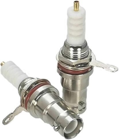 Connector RP BNC Female Plugs Bulkhead Nut SHV 5000V High Voltage Coaxial Adapter(10PCS) in Saudi Arabia