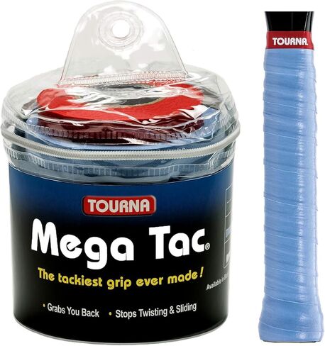 مقبض التنس Tourna Mega Tac XL (أزرق) - 30 عبوة في عبوات متعددة (1 - 5 عبوات متوفرة) in Saudi Arabia