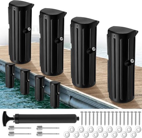 DaisyInner Dock Bumpers Fenders for Edging Docking Inflatable Corner Boat Fenders with Pump and Mounting Hardware for Straight-Edge Side Marine Bumpers for Buoy Pontoon Protector in Saudi Arabia