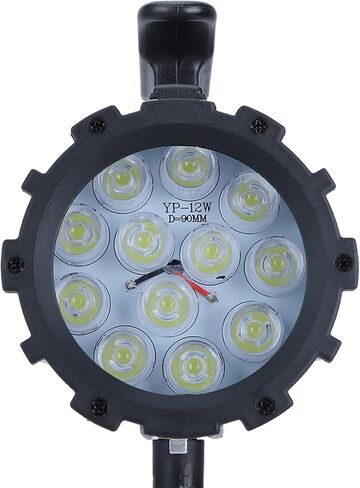 LED Work Light, 12W 24V Waterproof, 12LED Short - Arm CNC Machine Lighting - Explosion - Proof Durability, Aluminum Heat Dissipation, Ideal for Industrial Workshops in Saudi Arabia