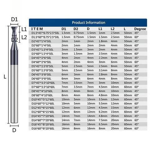 1 Pcs 45/60 Degree HSS Straight Shank Dovetail Slot Cutter End Mill CNC Bit .5-16mm T Slotting Milling Carbide Groove in Saudi Arabia