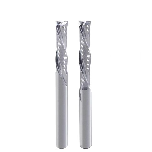 2pcs Carbide Spiral Router Bits 3.175mm 4mm 5mm 6mm Shank CNC UP Down Cut Compression End Mill for Wood MDF Engraving(2Pcs 3.175x22x45L) in Saudi Arabia