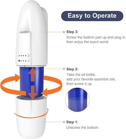 Di’Aroma Waterless Diffuser Plug in – Professional Nebulizing Essential Oil Diffuser for Home Fragrance – Up to 500 sq ft Scent Coverage – No Heat, No Water – Air Freshener for Home, Office & Spa in Saudi Arabia