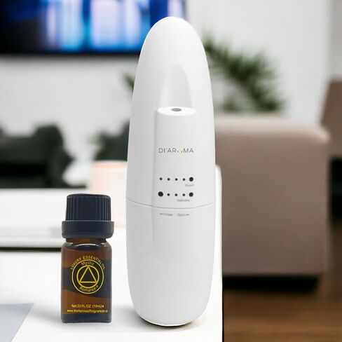 Di’Aroma Waterless Diffuser Plug in – Professional Nebulizing Essential Oil Diffuser for Home Fragrance – Up to 500 sq ft Scent Coverage – No Heat, No Water – Air Freshener for Home, Office & Spa in Saudi Arabia