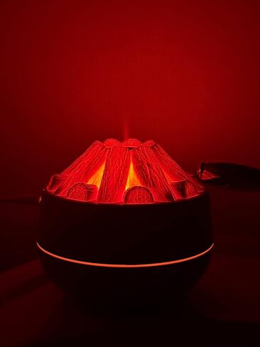 Bonfire Flame Aroma Diffuser with LED Fire Effect, Ultrasonic Cool Mist Humidifier, Quiet Operation, Modern Design for Home and Bedroom, 300ML in Saudi Arabia