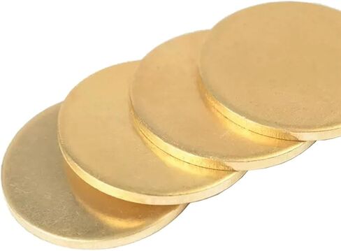 Round Brass Blanks , stainless steel disk,metal disk, 2PCS H62 Brass Round Plate, Diameter 10-120mm ×Thickness 1/1.2/1.5/2/3/4/5/6mm Round Copper Plate, Copper Gasket, Solid Round Metal PlateDiamet(10 in Saudi Arabia