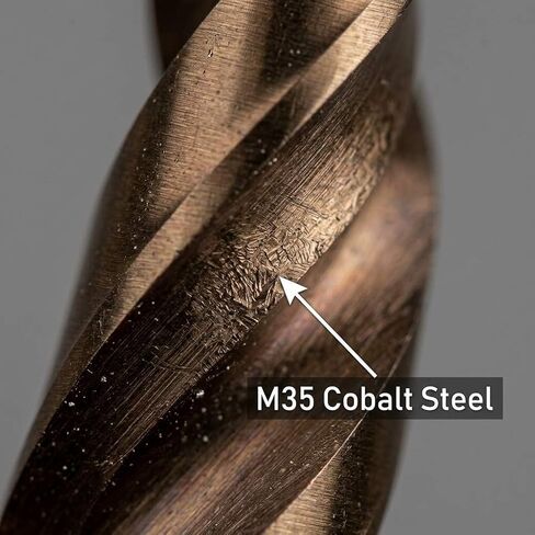 QWORK 5/16 Inch Cobalt Drill Bits, 3 Pcs M35 Industrial Grade 5% Cobalt 135 Degree Split Point Fully Ground Metal Drill Bit Set for Stainless Steel Hardened Steel Cast Iron Titanium in Saudi Arabia