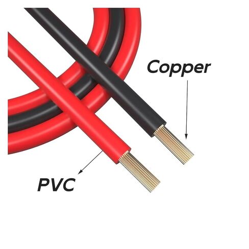 4 مللي متر التوصيل إلى التمساح كليب اختبار الرصاص كابل مرن 2 قطعة الأحمر والأسود 3.3 قدم/1 متر in Kuwait