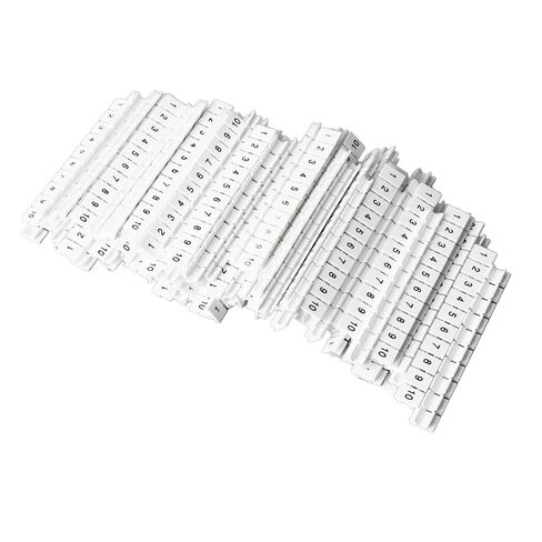 100PCS Terminal Marker Strip Blocks Labels MarkingHeat Nylon Terminal Blocks LabelsMarkers Bar Clear Visible Numbered Assembly in Saudi Arabia
