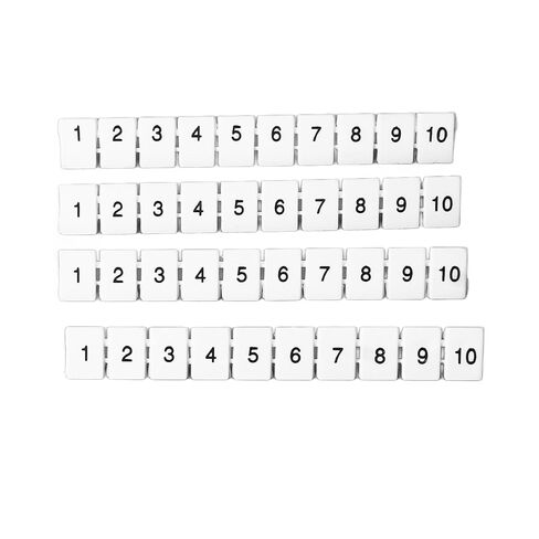 100PCS Terminal Marker Strip Blocks Labels MarkingHeat Nylon Terminal Blocks LabelsMarkers Bar Clear Visible Numbered Assembly in Saudi Arabia