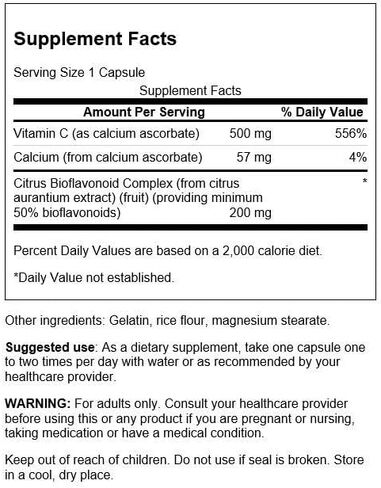 Swanson Buffered Vitamin C w/Bioflavonoids 500 Milligrams 100 Capsules in Saudi Arabia