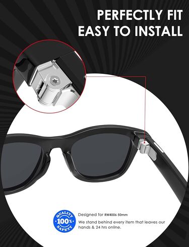 BLAZERBUCK 2 أزواج استبدال مسامير إصلاح طقم مسامير ربط لنظارات Ray-Ban Meta Wayfarer RW4006 50 مم in Saudi Arabia