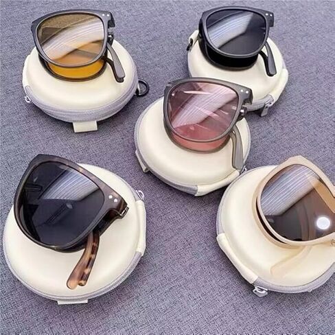 Foldable Sunglasses for Women, Compact UV400 Protection Travel Shades, Lightweight Anti-Glare Driving Glasses for Outdoor Use in Saudi Arabia