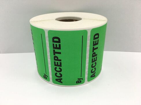 1 Roll 2.5x1.5 Green Accepted by Special Handling Shipping Warehouse Inventory Control Pallet Stickers 500 Labels per roll in Saudi Arabia