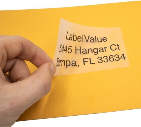 LabelValue Brand LV-30269 Clear Shipping Labels - Compatible with Dymo Printers - 300 Labels/Roll, 2-5/16" x 4", Scratch and Water Resistant in Saudi Arabia