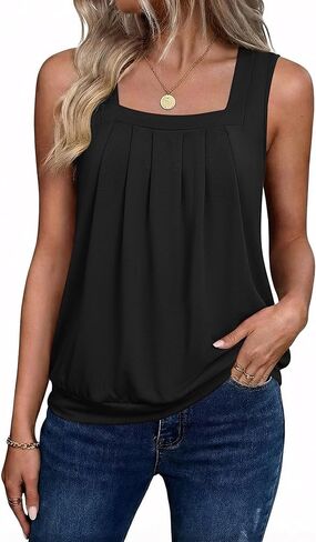 Zeagoo Womens Tank Tops Square Neck Vore in Saudi Arabia