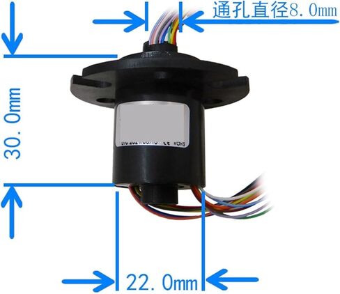 SRM08A-12 Cap-Type Through-Hole Conductive Slip Ring 12-Way 2A Hole Diameter 8.1mm in Saudi Arabia