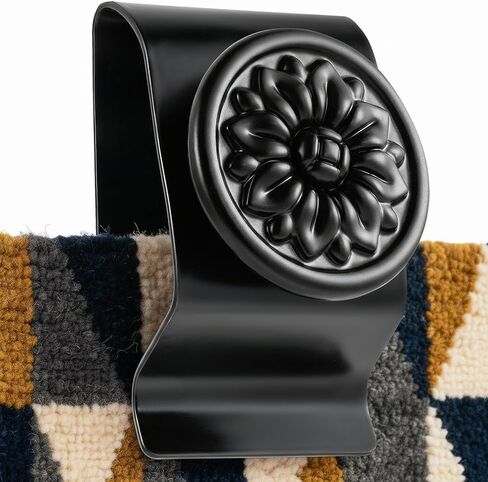 Quilt Hanger for Wall for Display,4 PiecesMetal Tapestry Hangers,Tapestry Hangers for Walls,(Black) in Saudi Arabia