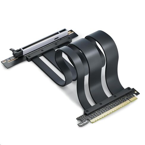 PCIe 5.0 Riser Cable 200mm/7.87", 128GB/s High-Speed Bandwidth for GPU Vertical Mount, Compatible with RTX 5090/4090 & RX 9070/7900, Backward Compatible with PCIe 4.0/3.0 in Saudi Arabia