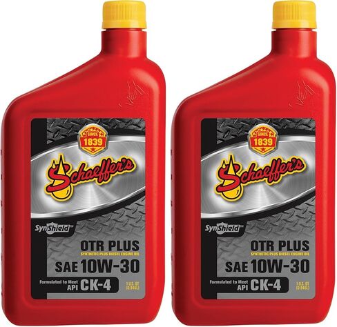 شركة شيفر للتصنيع 0711CK4-012S SynShield OTR Plus زيت محرك الديزل 10W-30، زجاجة سعة 1 لتر in Saudi Arabia