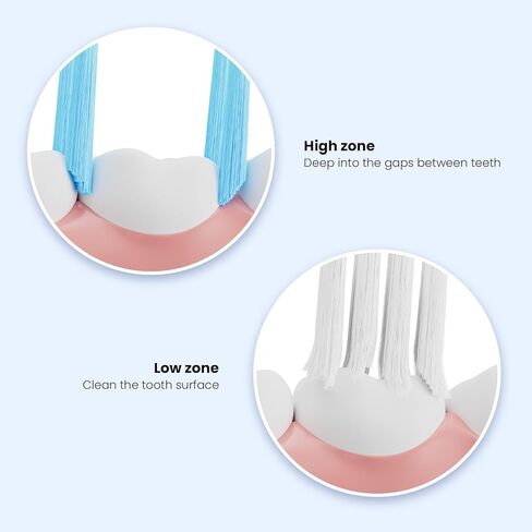 فرشاة أسنان يدوية ذات شعيرات متوسطة للبالغين، فرشاة أسنان لتبييض الأسنان بشعيرات حلزونية متوسطة الحجم لبقع القهوة والشاي الدخاني، وإزالة البلاك العميق، وأطراف شعيرات مستديرة للتنظيف اللطيف، 5 عبوات in Kuwait