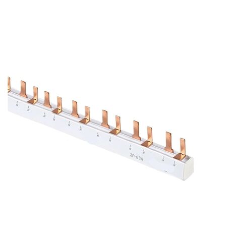 Busbar 2p air Switch Copper busbar Loop Three-Horsepower 3p Terminal Block Guide bar Connection Strip(2P-12 Circuits) in Saudi Arabia