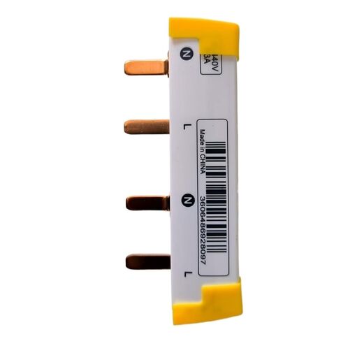 2P 4-Position busbar 2P63A Total Switch and 2P self-Recovery Over-undervoltage Connection bar Terminal Block with end Cap in Saudi Arabia