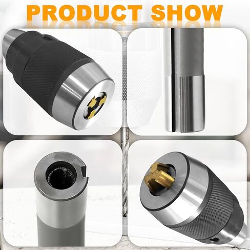 ظرف الحفر R8، 1/8 بوصة - 5/8 بوصة (3-16 مم) ظرف الحفر بدون مفتاح للخدمة الشاقة، ظرف مخرطة R8 مع مفتاح ربط APU16، فكوك تيتانيوم in Kuwait