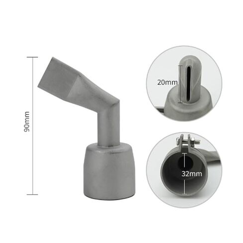 Welding Nozzle 304 Stainless Steel Hot Air Blower Head for PP PVC Plastic Sheet 20mm Flat Tip Compatible with Most Accessories B in Saudi Arabia