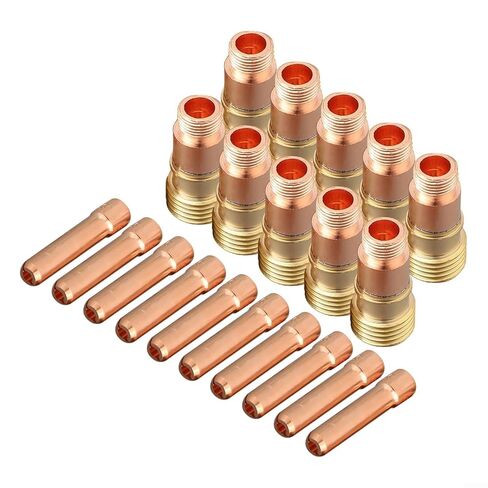 20pcs TIG Collet Set with for Stubby Gas Lens 17GL332 10N24S 3/32 Essential Welding Accessories for Professionals in Saudi Arabia
