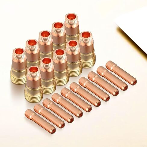 20pcs TIG Collet Set with for Stubby Gas Lens 17GL332 10N24S 3/32 Essential Welding Accessories for Professionals in Saudi Arabia
