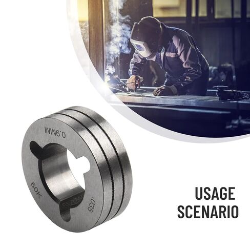 ملحق تغذية سلك أخدود MIG Welder Drive Roller مخرش في فولاذ محمل متوافق مع موديلات Miller/Clarke/SIP .030/.035/.045/1-16 بوصة لتغذية اللحام السلس #7 in Saudi Arabia