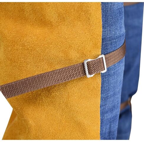 1pcs Welding Work Clothes Fire Wear Resistant Safety Chaps Leather Apron Adjustment Split Leg Waist in Saudi Arabia