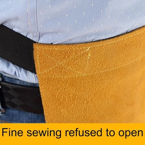 1pcs Welding Work Clothes Fire Wear Resistant Safety Chaps Leather Apron Adjustment Split Leg Waist in Saudi Arabia