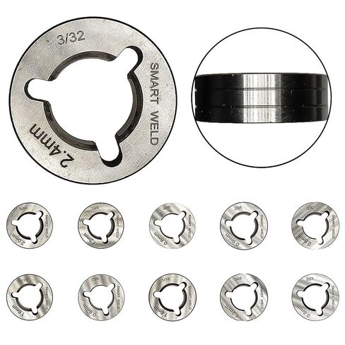 ملحق تغذية سلك أخدود MIG Welder Drive Roller مخرش في فولاذ محمل متوافق مع موديلات Miller/Clarke/SIP .030/.035/.045/1-16 بوصة لتغذية اللحام السلس #8 in Saudi Arabia