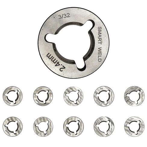 ملحق تغذية سلك أخدود MIG Welder Drive Roller مخرش في فولاذ محمل متوافق مع موديلات Miller/Clarke/SIP .030/.035/.045/1-16 بوصة لتغذية اللحام السلس #8 in Saudi Arabia
