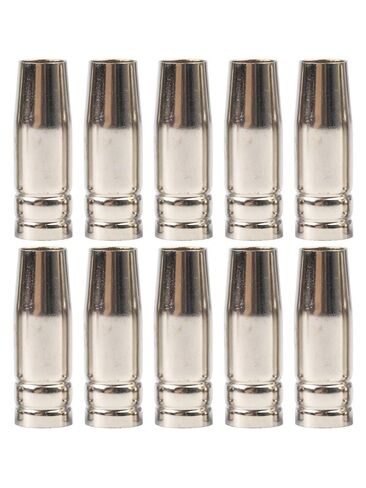 MIG MB15 Conical Nozzle Cover Brass Gas Push-On Welding Accessory 18mm OD 12mm ID 54mm Length Compatible with Welders 10pcs in Saudi Arabia