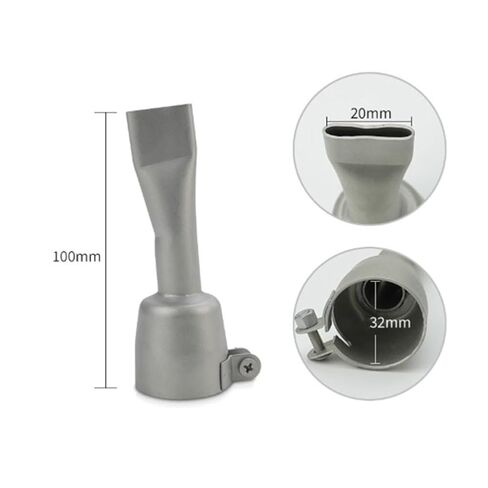 Welding Nozzle 304 Stainless Steel Hot Air Blower Head for PP PVC Plastic Sheet 20mm Flat Tip Compatible with Most Accessories C in Saudi Arabia
