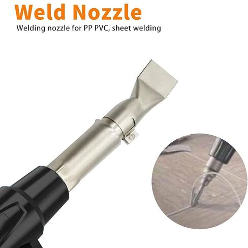 Welding Nozzle 304 Stainless Steel Hot Air Blower Head for PP PVC Plastic Sheet 20mm Flat Tip Compatible with Most Accessories C in Saudi Arabia