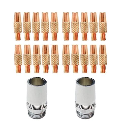 Welding Nozzle 186405 Copper Direct Plug-in Spool Gas Contact Head Compatible with Hobart SpoolRunner 100 MIG TIG Accessories Pack of 22 199-730 in Saudi Arabia