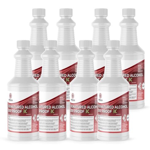 Denatured Alcohol 200 Proof 3C - 8 Quarts - Versatile Industrial Solvent in Kuwait