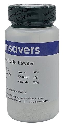أكسيد الزركونيوم، مسحوق، 99%، 25 جرام in Kuwait
