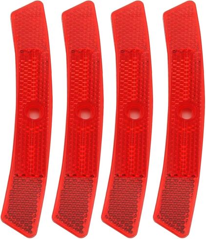 Bike Wheel Reflectors, 4PCS Plastic Bicycle Wheel Reflectors for Night Riding, Safety for Road Mountain Bicycle Night Riding in Saudi Arabia
